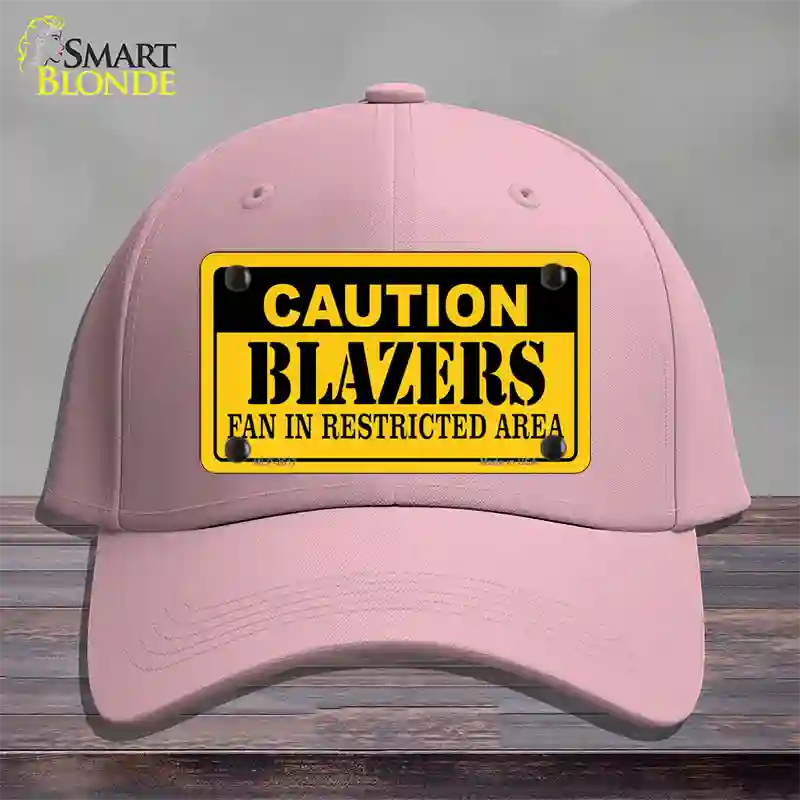 Caution Blazers Fan Novelty License Plate Hat Cotton / Pink