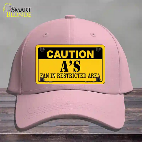 Caution As Fan Novelty License Plate Hat Cotton / Pink