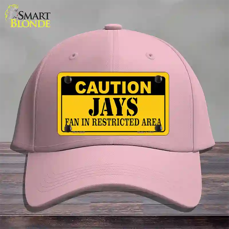 Caution Jays Fan Novelty License Plate Hat Cotton / Pink