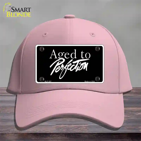 Aged To Perfection Novelty License Plate Hat Cotton / Pink