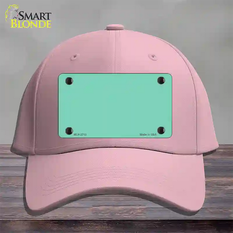 Mint Solid Novelty License Plate Hat Cotton / Pink