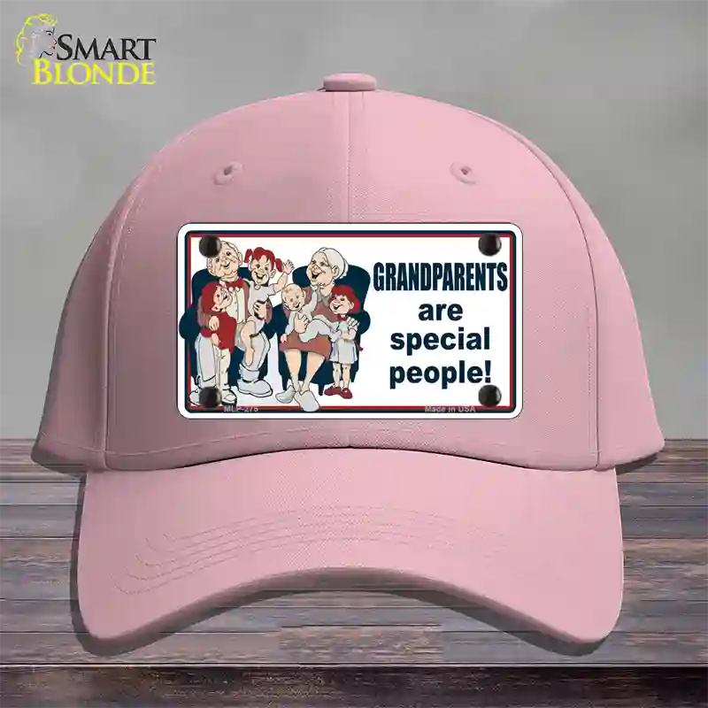 Grandparents Are Special People Novelty License Plate Hat Cotton / Pink