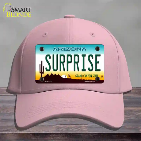 Surprise Arizona Novelty License Plate Hat Cotton / Pink