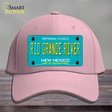 Rio Grande River New Mexico Teal Novelty License Plate Hat Cotton / Pink