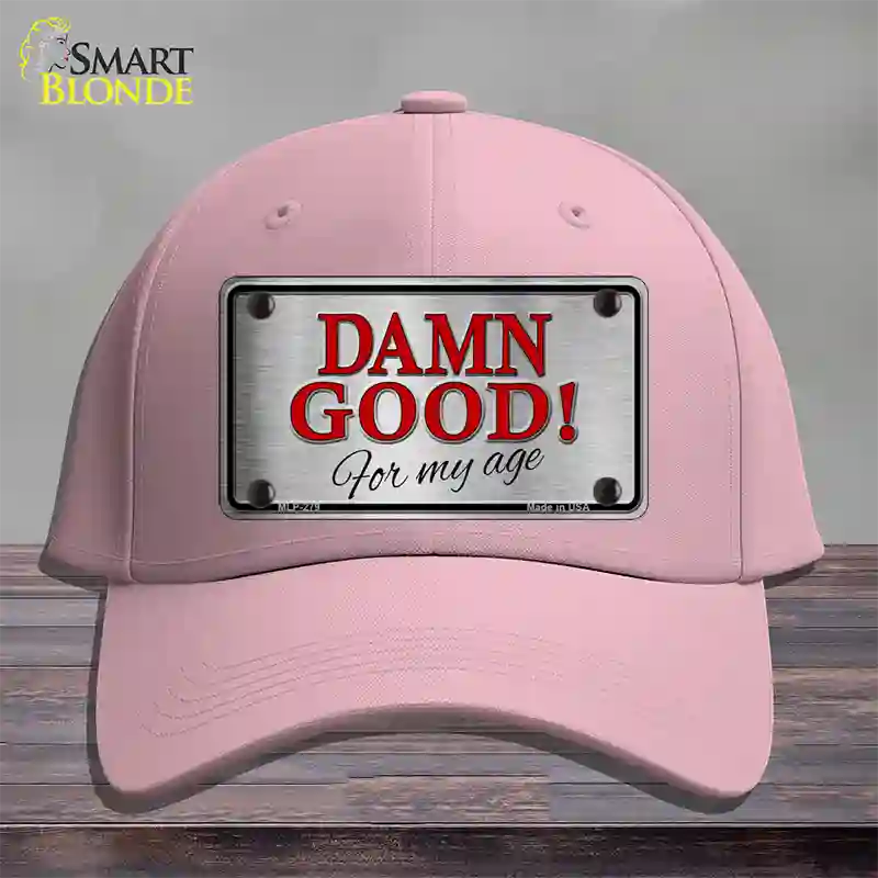 Damn Good Novelty License Plate Hat Cotton / Pink