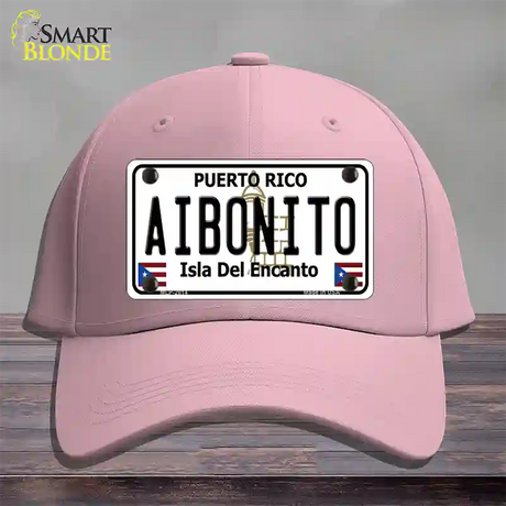 Aibonito Puerto Rico Novelty License Plate Hat Cotton / Pink