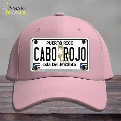 Cabo Rojo Novelty License Plate Hat Cotton / Pink