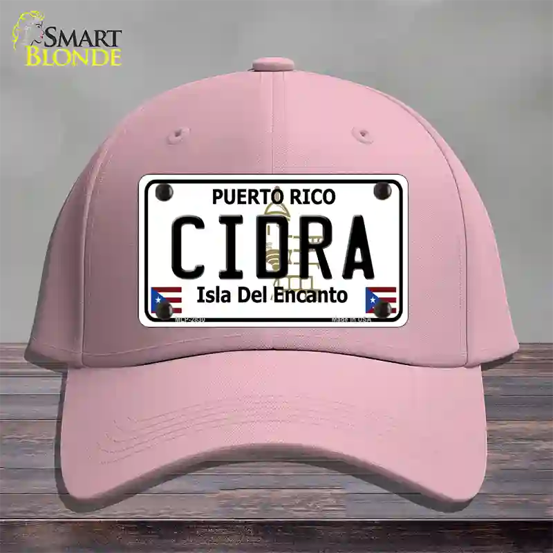 Cidra Novelty License Plate Hat Cotton / Pink