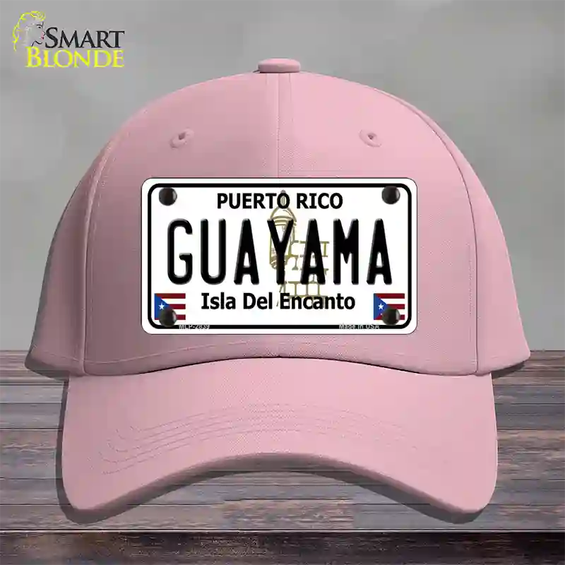 Guayama Puerto Rico Novelty License Plate Hat Cotton / Pink