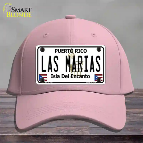 Las Marias Puerto Rico Novelty License Plate Hat Cotton / Pink