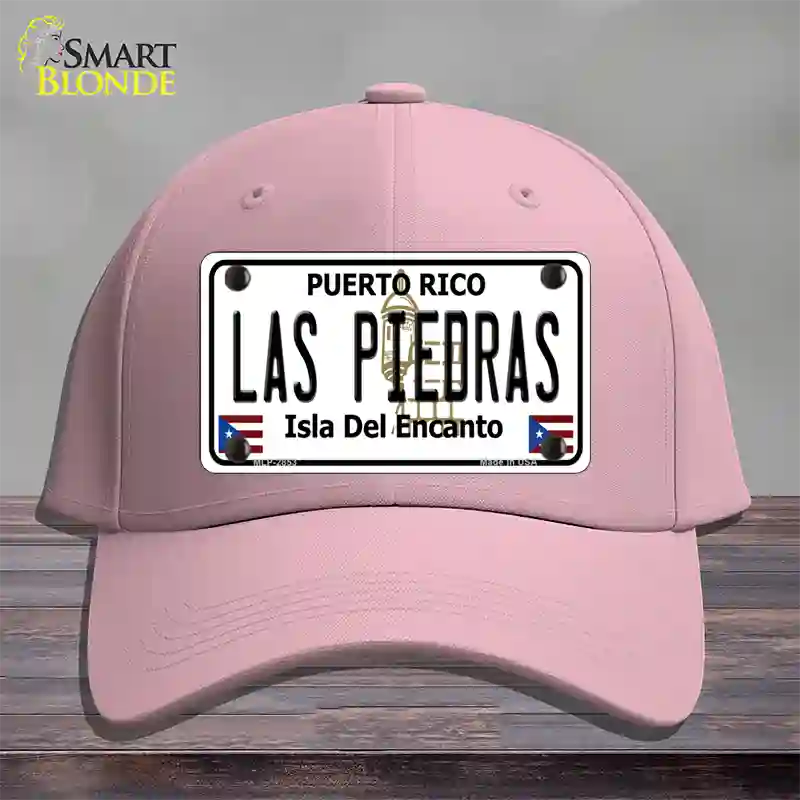 Las Piedras Puerto Rico Novelty License Plate Hat Cotton / Pink