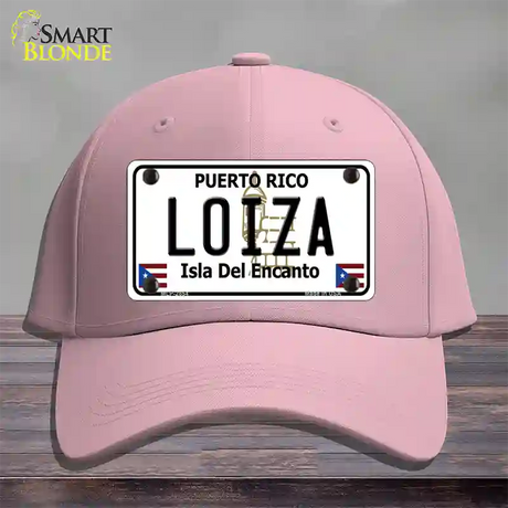 Loiza Puerto Rico Novelty License Plate Hat Cotton / Pink