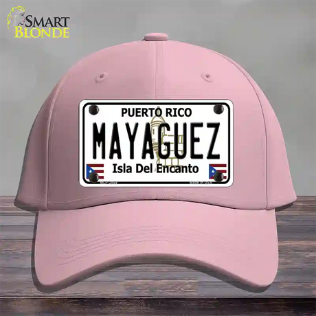 Mayaguez Puerto Rico Novelty License Plate Hat Cotton / Pink