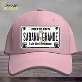 Sabana Grande Puerto Rico Novelty License Plate Hat Cotton / Pink