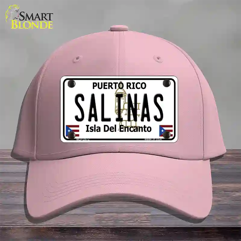 Salinas Puerto Rico Novelty License Plate Hat Cotton / Pink