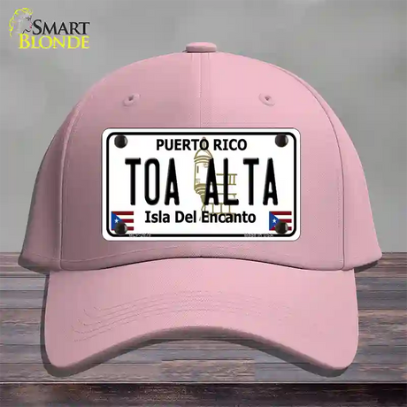 Toa Alta Puerto Rico Novelty License Plate Hat Cotton / Pink