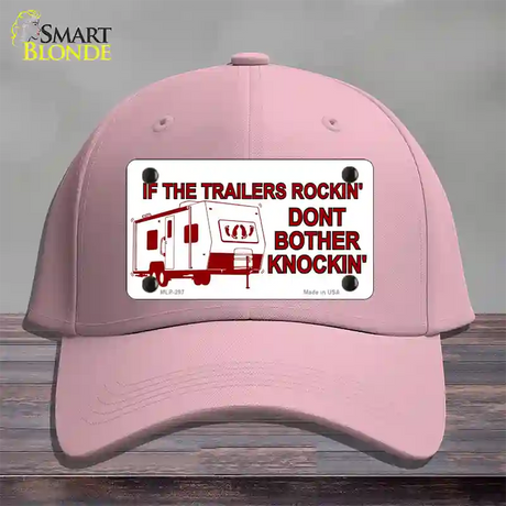 If Trailers Rockin Novelty License Plate Hat Cotton / Pink