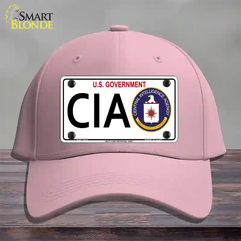 CIA Novelty License Plate Hat Cotton / Pink