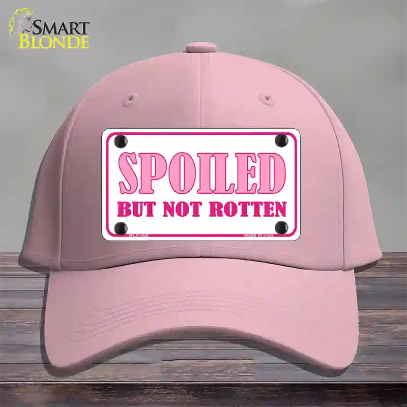 Spoiled But Not Rotten Novelty License Plate Hat Cotton / Pink