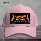 Hunters Will Do Anything Novelty License Plate Hat Cotton / Pink