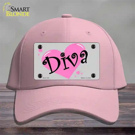 Diva Novelty License Plate Hat Cotton / Pink