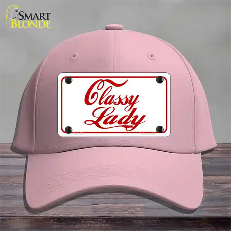 Classy Lady Novelty License Plate Hat Cotton / Pink