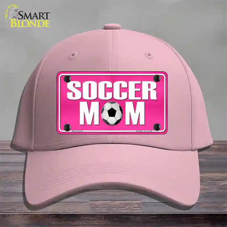 Soccer Mom Novelty License Plate Hat Cotton / Pink