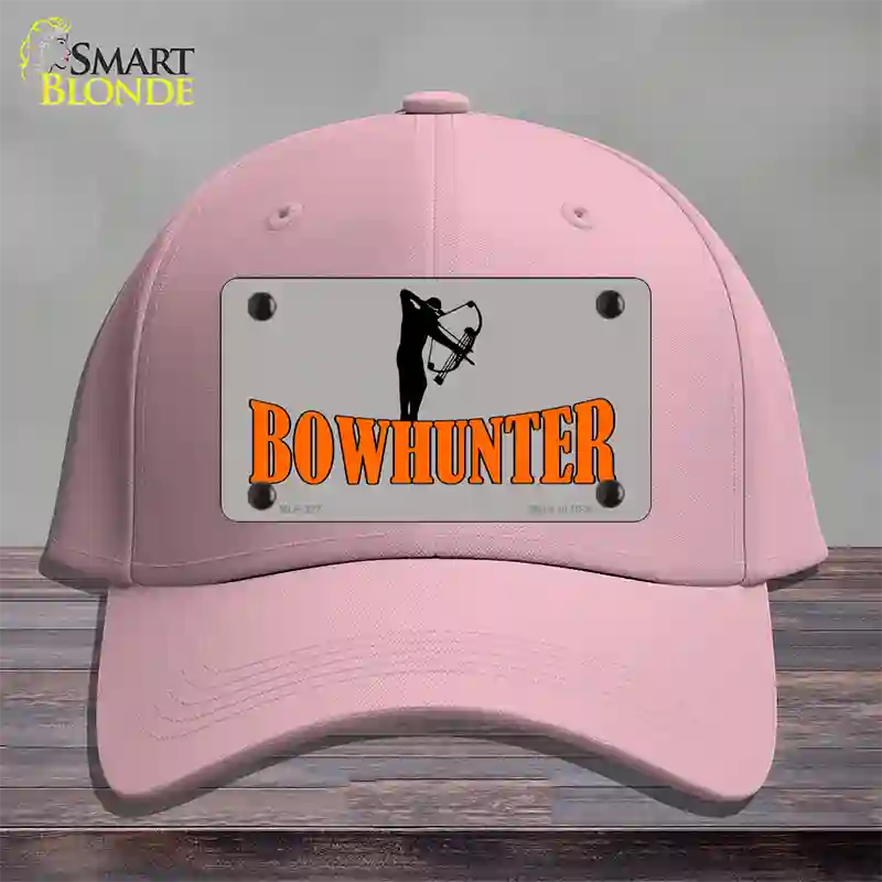 Bow Hunter Novelty License Plate Hat Cotton / Pink