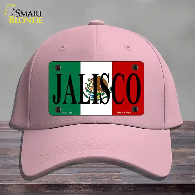 Jalisco Mexico Flag Novelty License Plate Hat Cotton / Pink