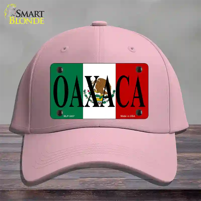 Oaxaca Novelty License Plate Hat Cotton / Pink