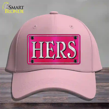 HERS Novelty License Plate Hat Cotton / Pink