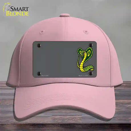 Cobra Offset Novelty License Plate Hat Cotton / Pink