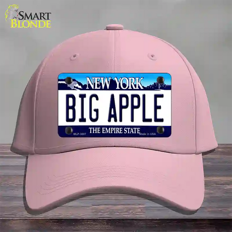 Big Apple New York Novelty License Plate Hat Cotton / Pink