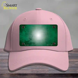 Green White Fade Scratched Novelty License Plate Hat Cotton / Pink