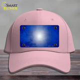 Blue White Fade Scratched Novelty License Plate Hat Cotton / Pink