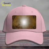 Brown White Fade Scratched Novelty License Plate Hat Cotton / Pink