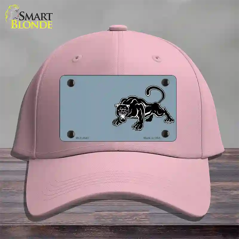 Black Panther Offset Novelty License Plate Hat Cotton / Pink