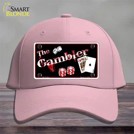 Gambler Novelty License Plate Hat Cotton / Pink