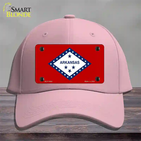 Arkansas State Flag Novelty License Plate Hat Cotton / Pink