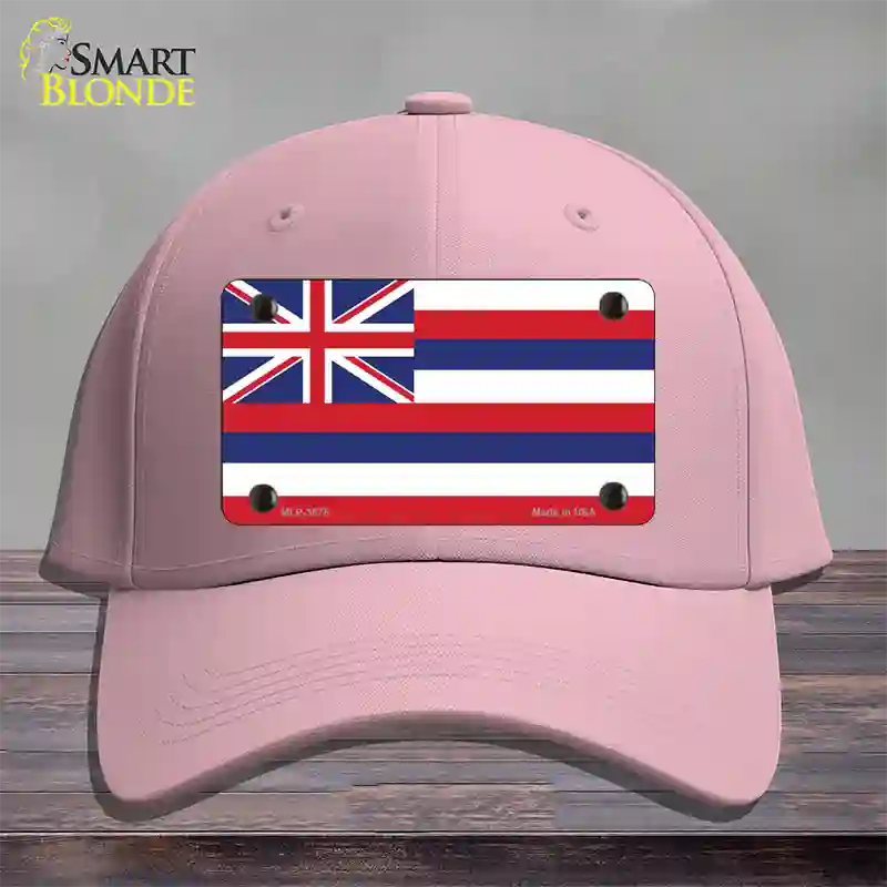 Hawaii Flag State Flag Novelty License Plate Hat Cotton / Pink