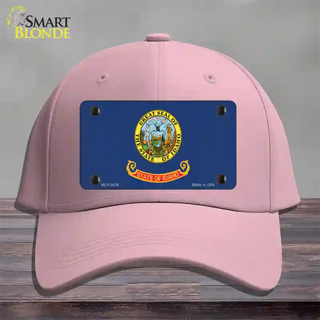 Idaho State Flag Novelty License Plate Hat Cotton / Pink