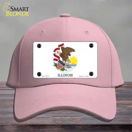 Illinois State Flag Novelty License Plate Hat Cotton / Pink