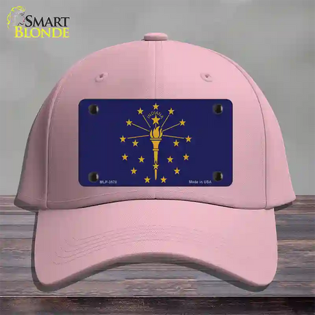 Indiana State Flag Novelty License Plate Hat Cotton / Pink