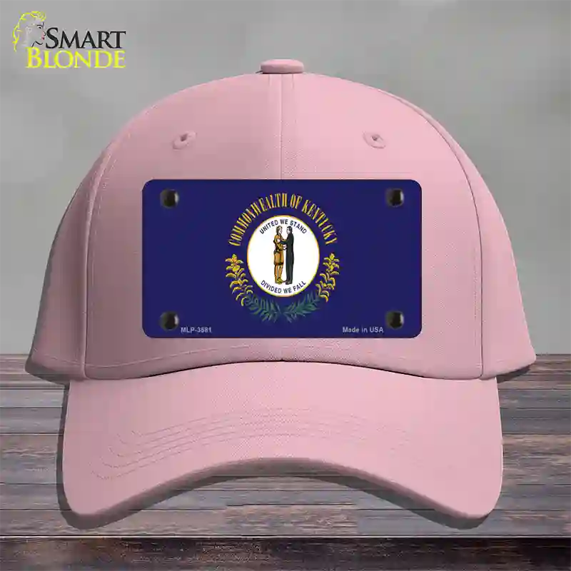 Kentucky State Flag Novelty License Plate Hat Cotton / Pink