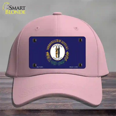 Kentucky State Flag Novelty License Plate Hat Cotton / Pink