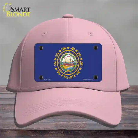 New Hampshire State Flag Novelty License Plate Hat Cotton / Pink