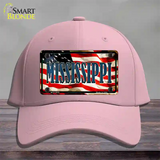 Mississippi USA Novelty License Plate Hat Cotton / Pink