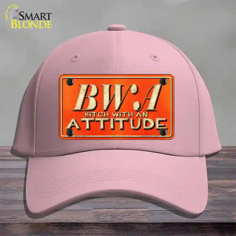 B.W.A. Novelty License Plate Hat Cotton / Pink