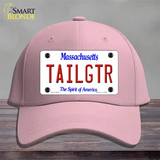 Tailgtr Massachusetts Novelty License Plate Hat Cotton / Pink