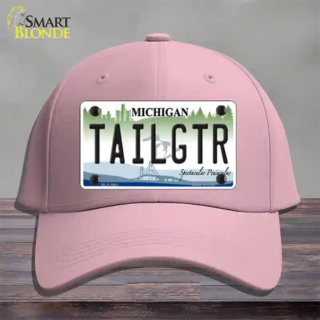 Tailgtr Michigan Novelty License Plate Hat Cotton / Pink